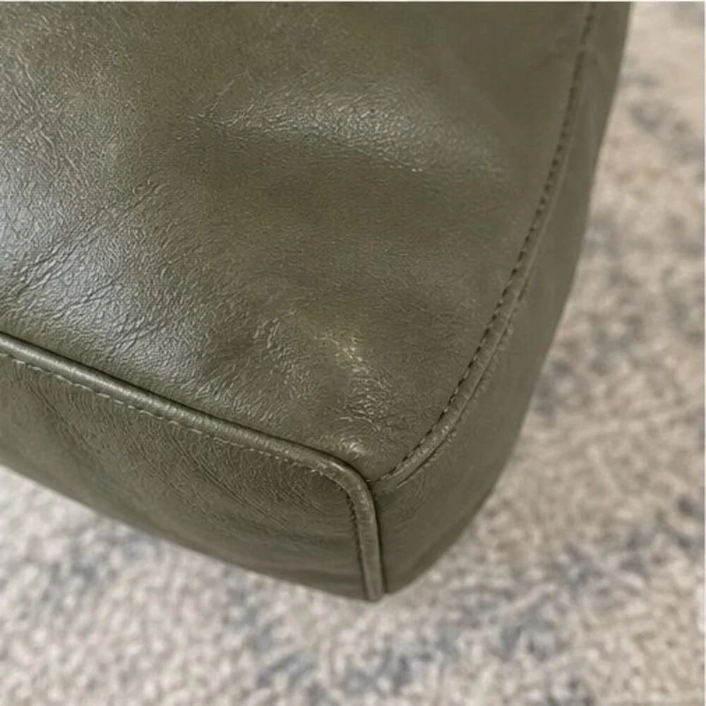 Cream Suede Crossbody Bag